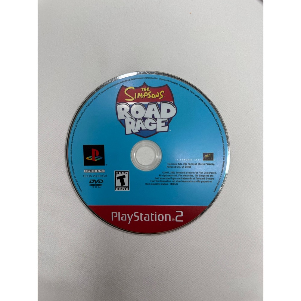 The Simpsons Road Rage PS2 PlayStation 2 Greatest Hits